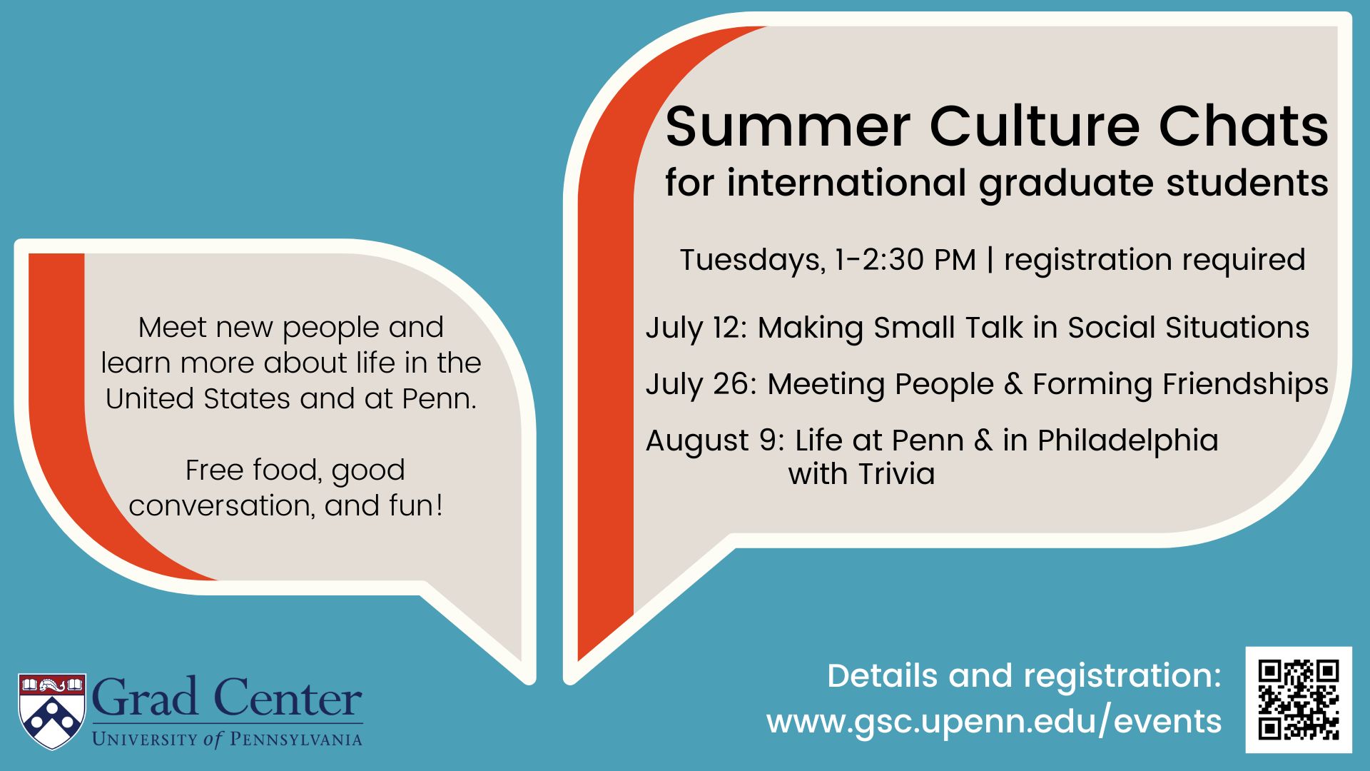 Summer Culture Chats Flyer