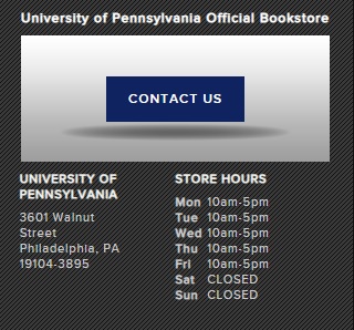 Penn Bookstore contact