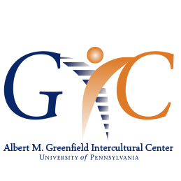 Greenfield IC Logo - blue and orange lettering